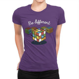 Be different - Womens Premium T-Shirts RIPT Apparel Small / Purple Rush
