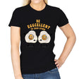 Be Eggcellent To Each Other - Womens T-Shirts RIPT Apparel Small / Black