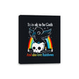 Be Goth and Also Love Rainbows - Canvas Wraps Canvas Wraps RIPT Apparel 8x10 / Black