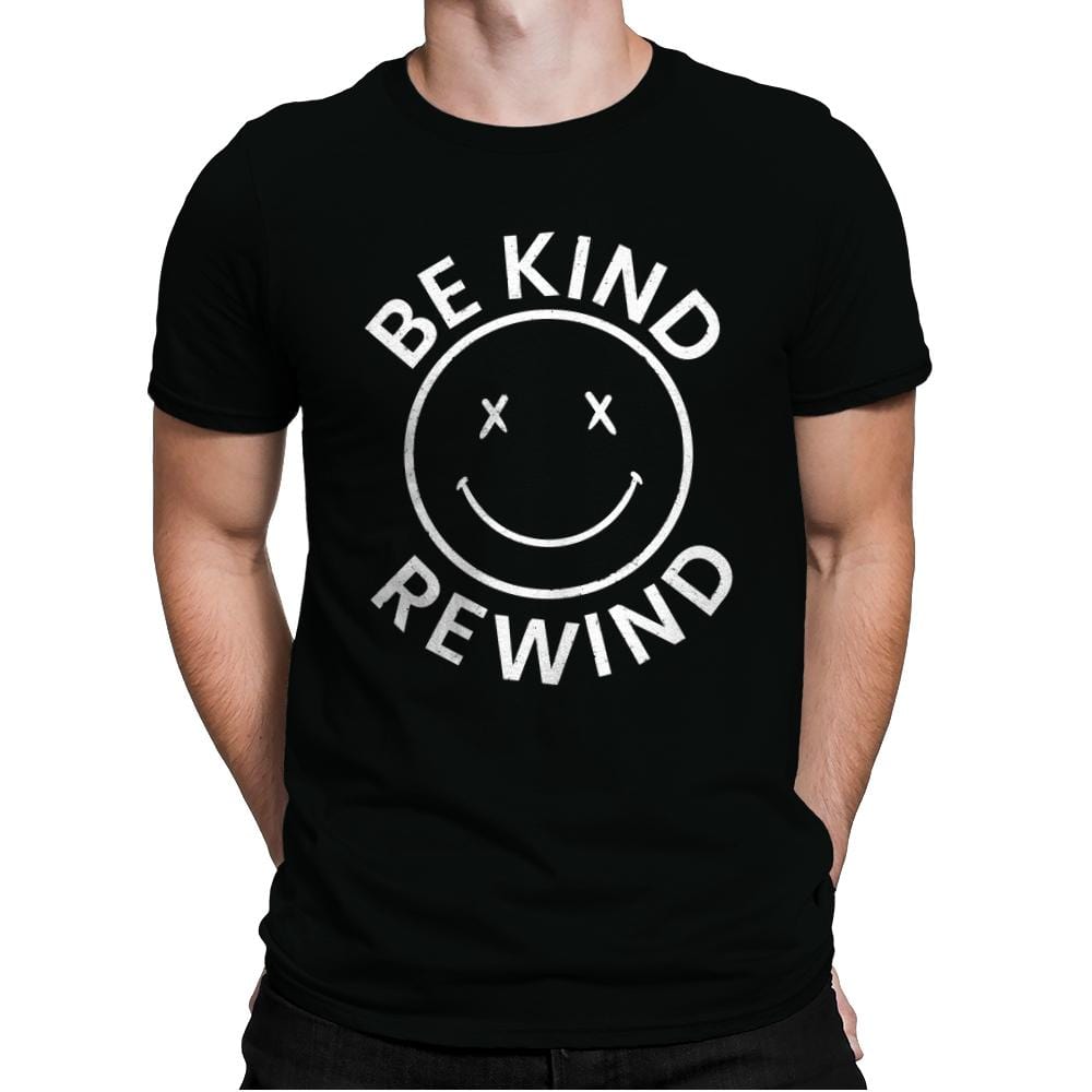 Be Kind Rewind VHS - Mens Premium T-Shirts RIPT Apparel Small / Black