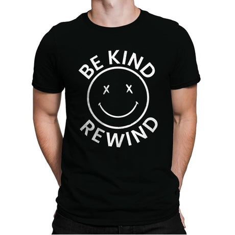 Be Kind Rewind VHS - Mens Premium T-Shirts RIPT Apparel Small / Black