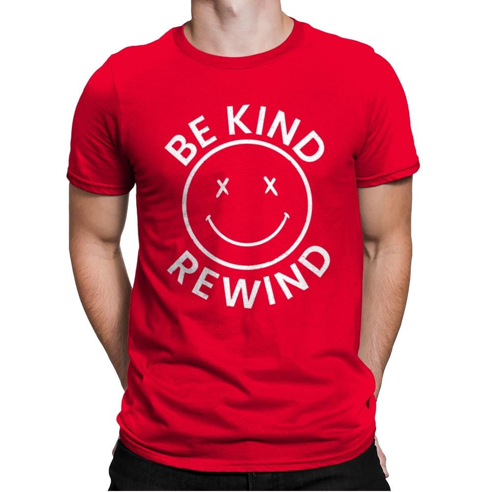 Be Kind Rewind VHS - Mens Premium T-Shirts RIPT Apparel Small / Red