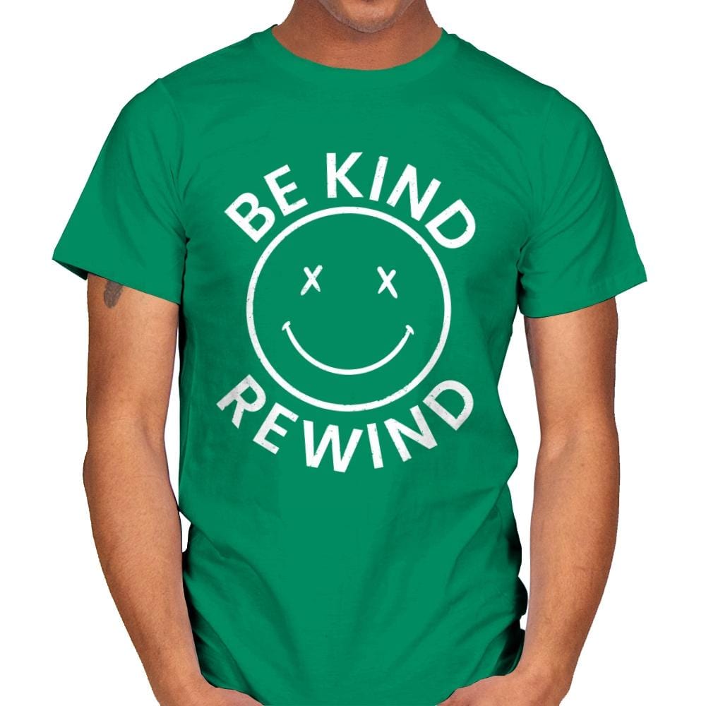 Be Kind Rewind VHS - Mens T-Shirts RIPT Apparel Small / Kelly