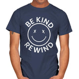 Be Kind Rewind VHS - Mens T-Shirts RIPT Apparel Small / Navy