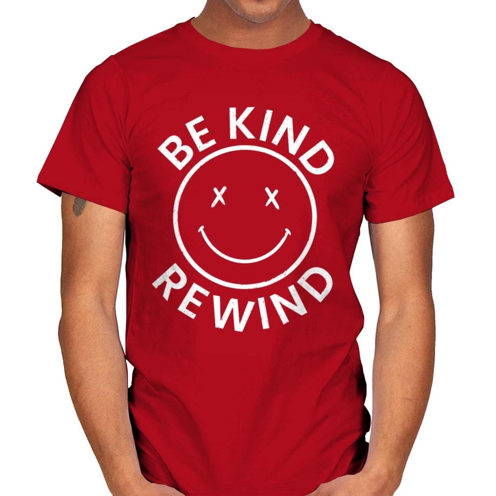 Be Kind Rewind VHS - Mens T-Shirts RIPT Apparel Small / Red