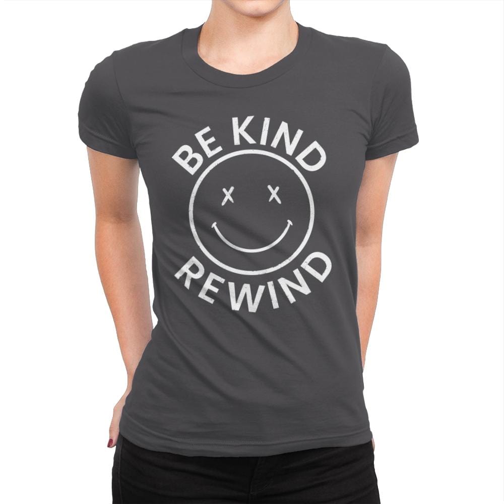 Be Kind Rewind VHS - Womens Premium T-Shirts RIPT Apparel Small / Heavy Metal