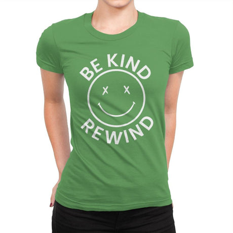 Be Kind Rewind VHS - Womens Premium T-Shirts RIPT Apparel Small / Kelly