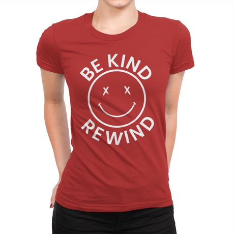 Be Kind Rewind VHS - Womens Premium T-Shirts RIPT Apparel Small / Red