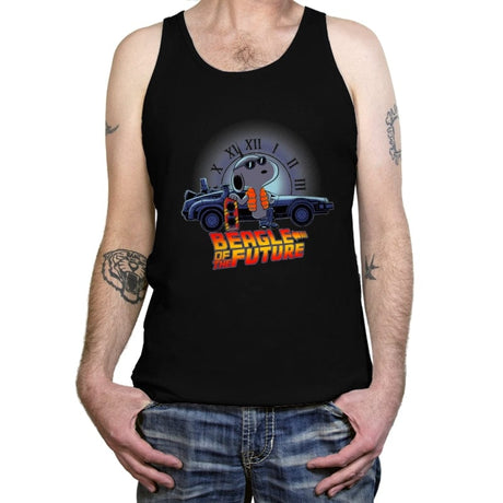 Beagle of the Future - Tanktop Tanktop RIPT Apparel X-Small / Black