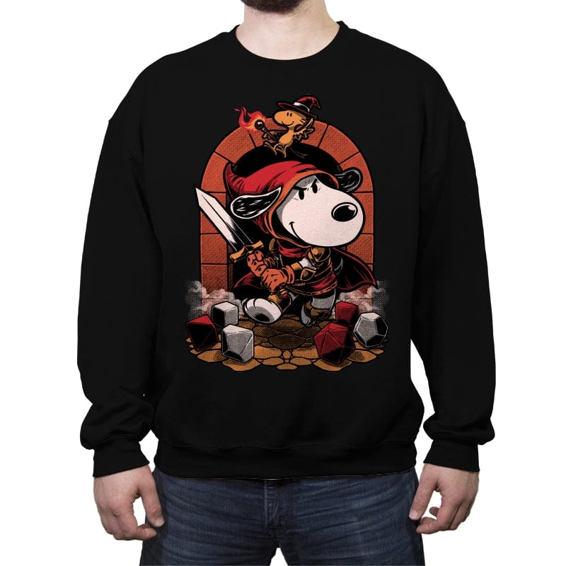 Beagle RPG Adventure - Crew Neck Sweatshirt Crew Neck Sweatshirt RIPT Apparel Small / Black