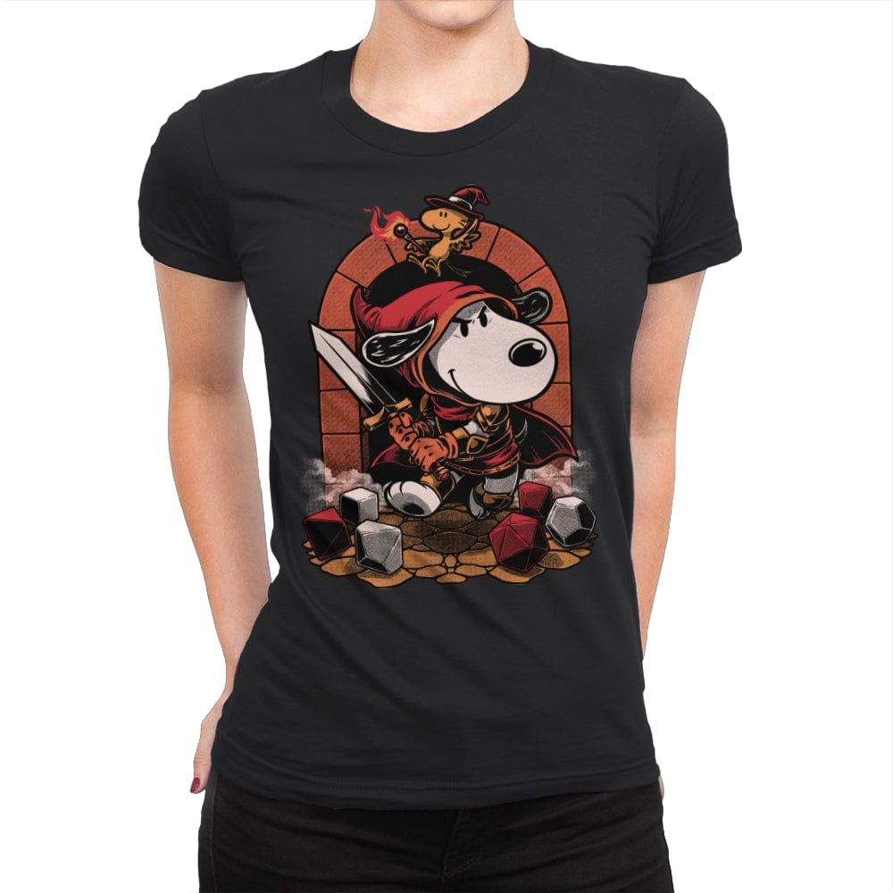 Beagle RPG Adventure - Womens Premium T-Shirts RIPT Apparel Small / Black