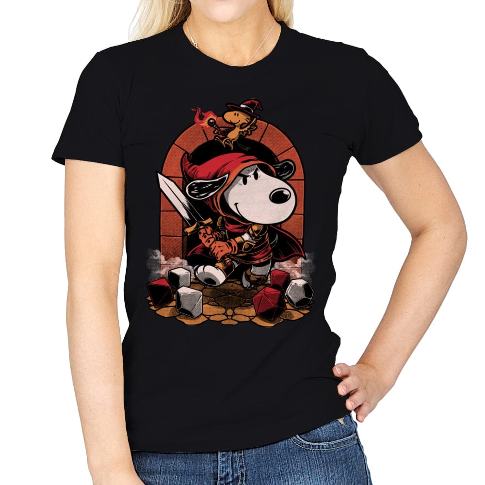 Beagle RPG Adventure - Womens T-Shirts RIPT Apparel Small / Black
