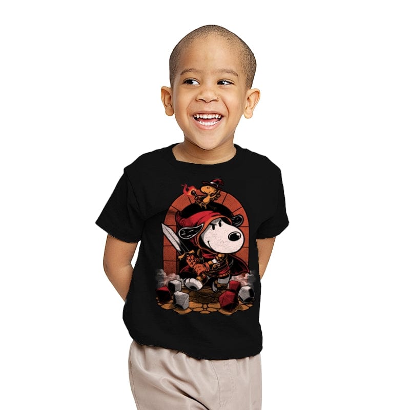 Beagle RPG Adventure - Youth T-Shirts RIPT Apparel X-small / Black