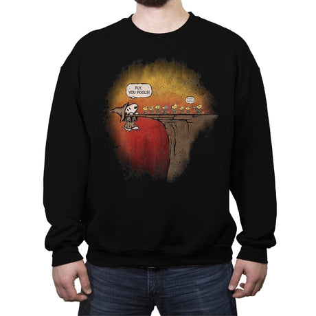 Beagle the Grey - Crew Neck Sweatshirt Crew Neck Sweatshirt RIPT Apparel Small / Black