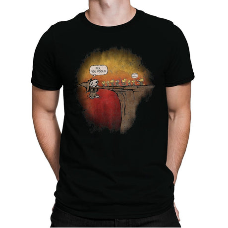 Beagle the Grey - Mens Premium T-Shirts RIPT Apparel Small / Black