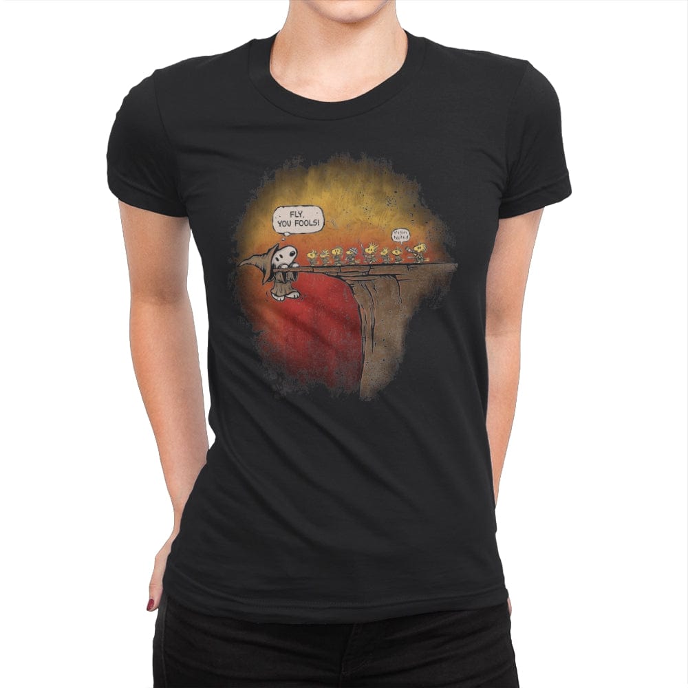 Beagle the Grey - Womens Premium T-Shirts RIPT Apparel Small / Black