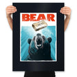 Bear - Prints Posters RIPT Apparel 18x24 / Black