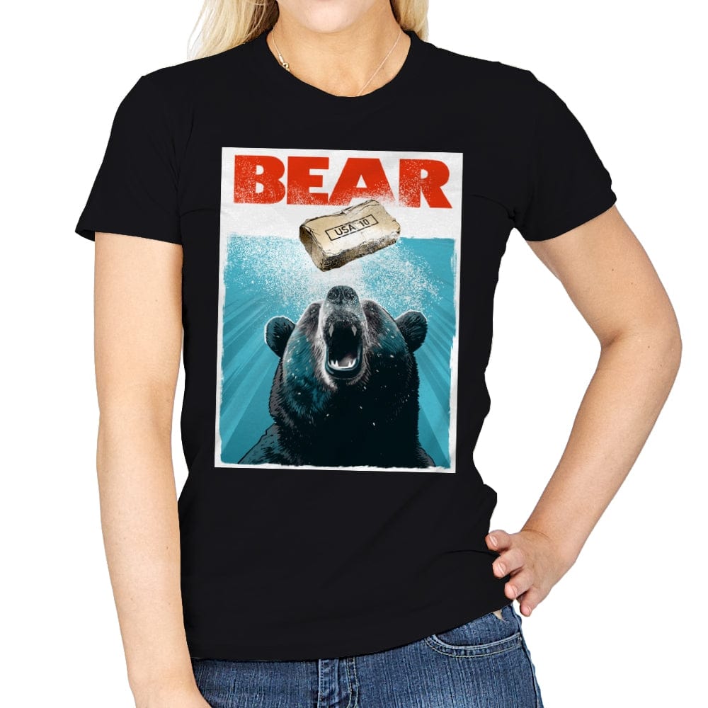 Bear - Womens T-Shirts RIPT Apparel Small / Black