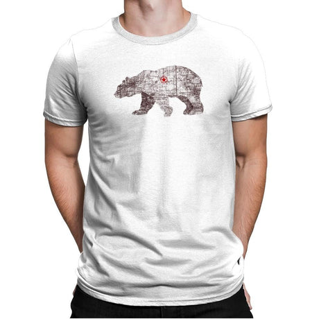 Bearlin - Back to Nature - Mens Premium T-Shirts RIPT Apparel Small / White