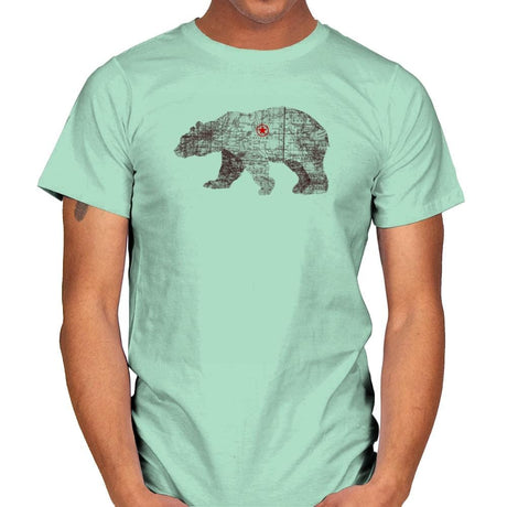 Bearlin - Back to Nature - Mens T-Shirts RIPT Apparel Small / Mint Green