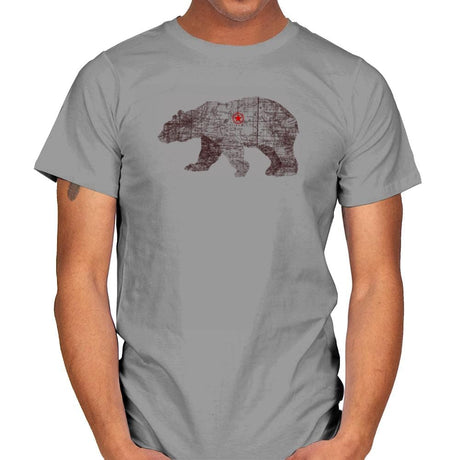 Bearlin - Back to Nature - Mens T-Shirts RIPT Apparel Small / Sport Grey