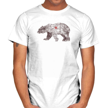 Bearlin - Back to Nature - Mens T-Shirts RIPT Apparel Small / White