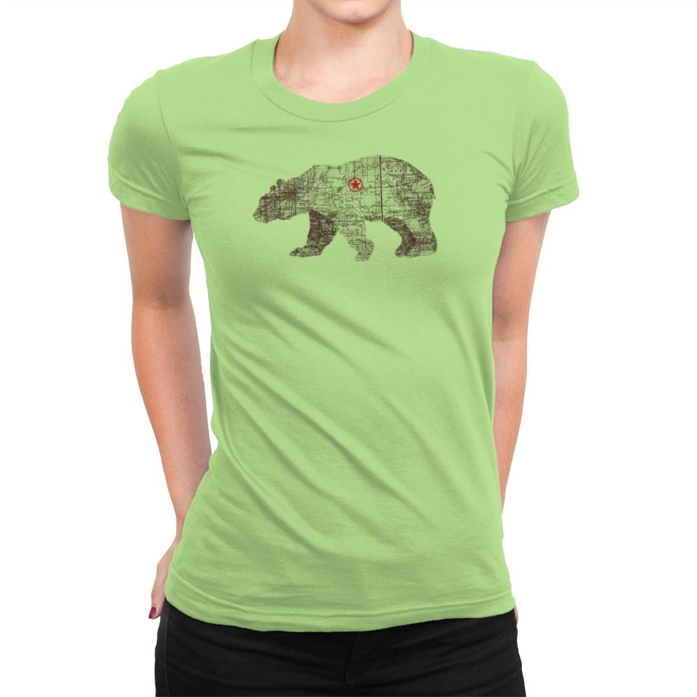 Bearlin - Back to Nature - Womens Premium T-Shirts RIPT Apparel Small / Mint