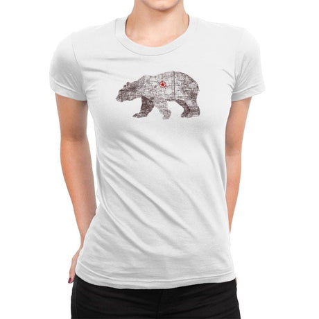 Bearlin - Back to Nature - Womens Premium T-Shirts RIPT Apparel Small / White
