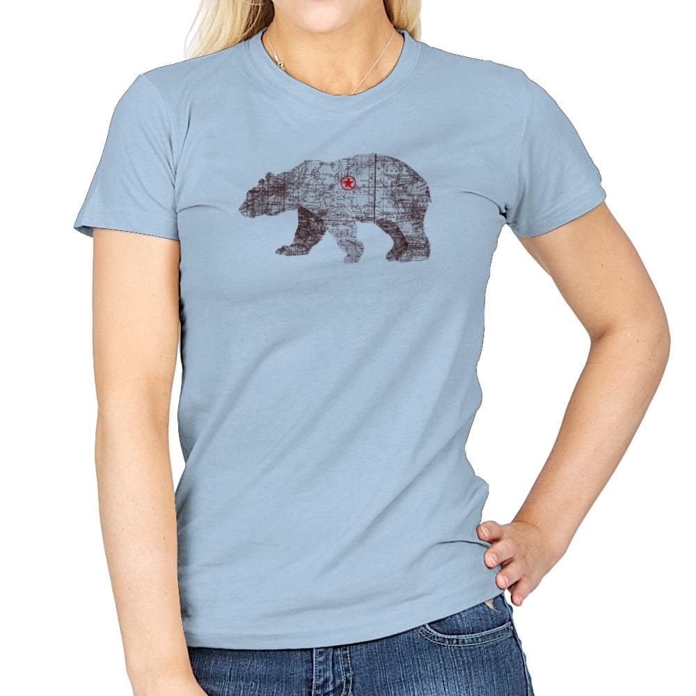Bearlin - Back to Nature - Womens T-Shirts RIPT Apparel Small / Light Blue