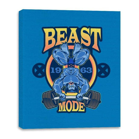 Beast Mode - Canvas Wraps Canvas Wraps RIPT Apparel 16x20 / Turquoise
