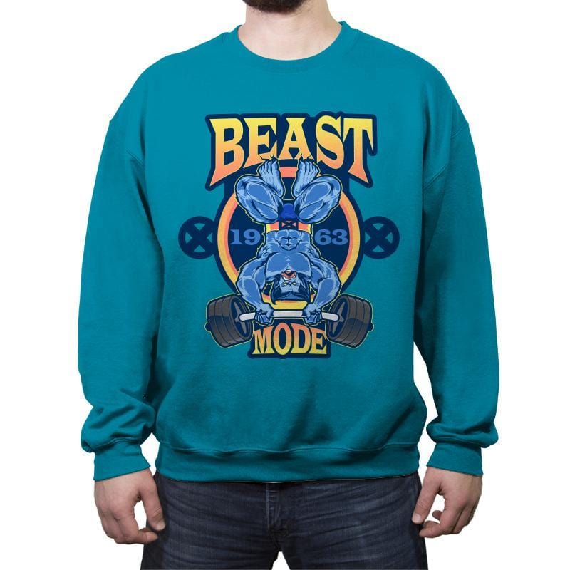 Beast Mode - Crew Neck Sweatshirt Crew Neck Sweatshirt RIPT Apparel