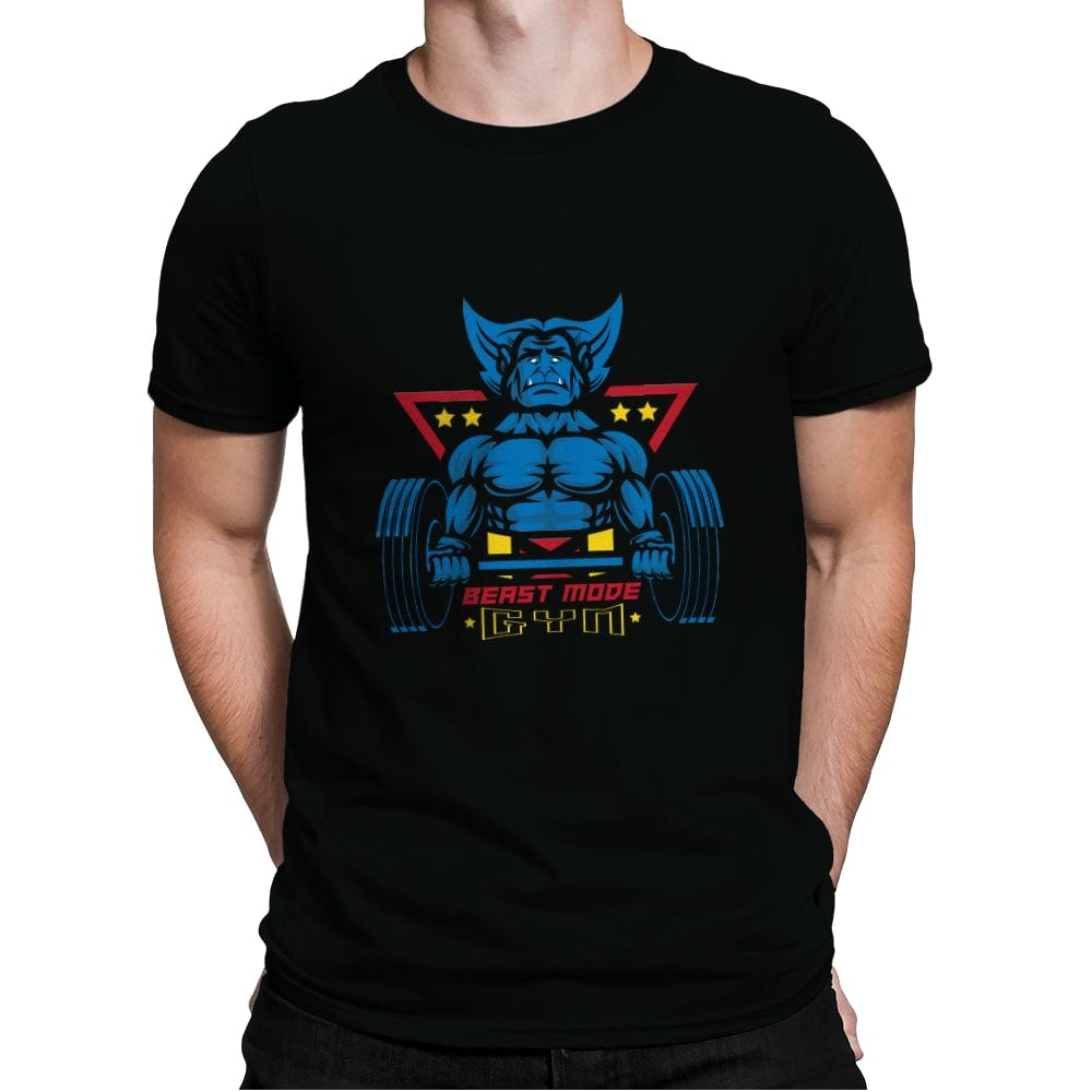 Beast Mode Gym - Mens Premium T-Shirts RIPT Apparel Small / Black