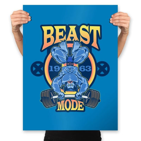 Beast Mode - Prints Posters RIPT Apparel 18x24 / Turquoise