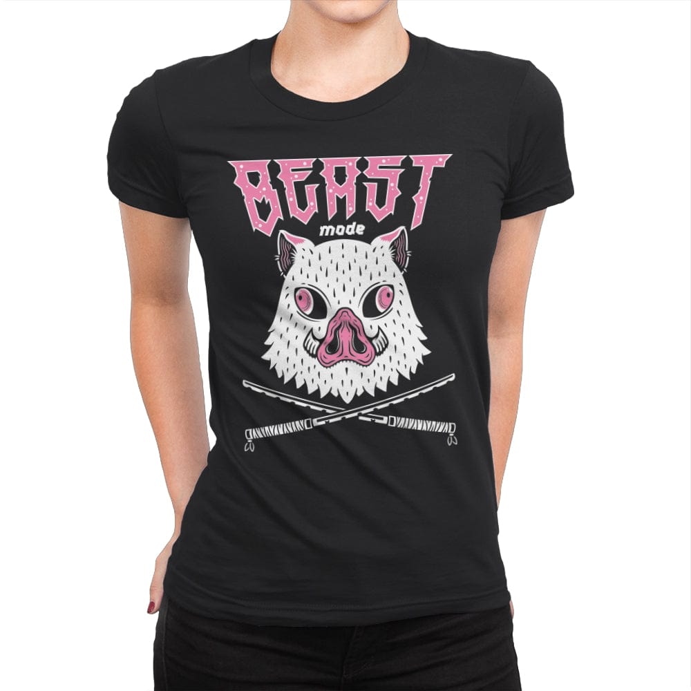 Beast Mode - Womens Premium T-Shirts RIPT Apparel Small / Black