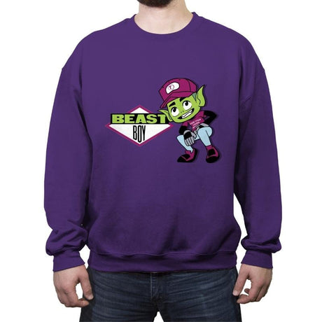 Beastie Boy - Ad-Lib - Crew Neck Sweatshirt Crew Neck Sweatshirt RIPT Apparel Small / Purple