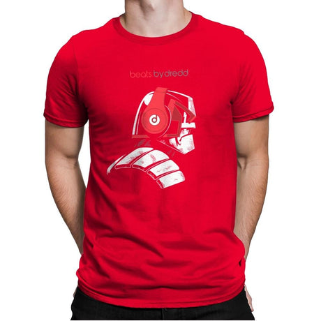 Beats By Dredd - Mens Premium T-Shirts RIPT Apparel Small / Red