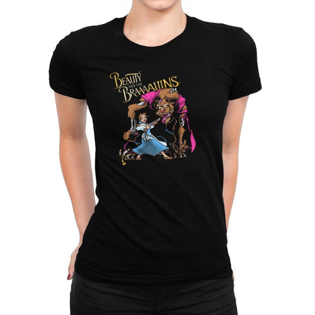 Beauty and the Brains Exclusive - Womens Premium T-Shirts RIPT Apparel Small / Indigo
