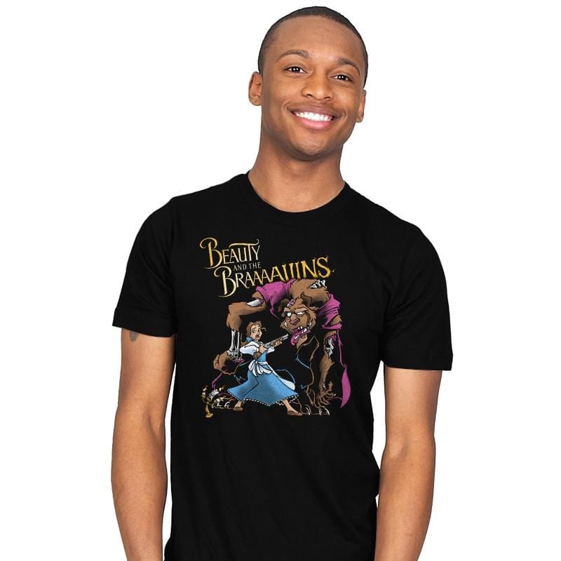 Beauty and the Brains - Mens T-Shirts RIPT Apparel