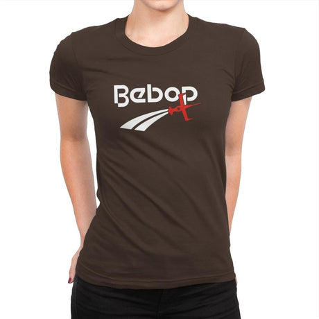Bebop Athletic Exclusive - Womens Premium T-Shirts RIPT Apparel Small / Dark Chocolate