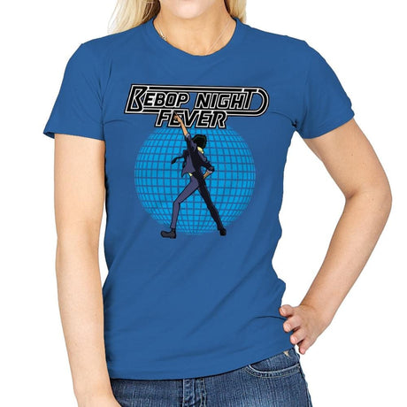Bebop Night Fever - Womens T-Shirts RIPT Apparel Small / Royal