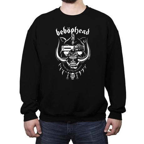 Beböphead - Crew Neck Sweatshirt Crew Neck Sweatshirt RIPT Apparel Small / Black