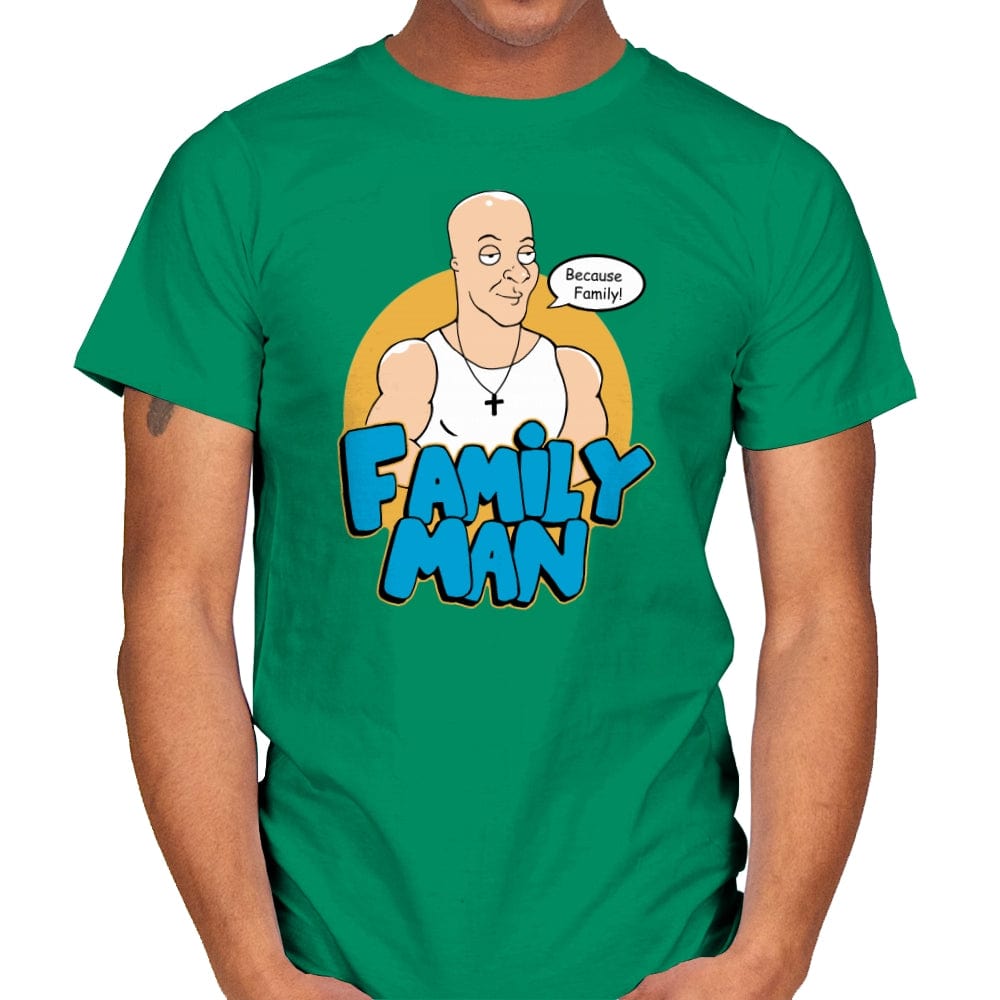 Because Family - Mens T-Shirts RIPT Apparel Small / Kelly