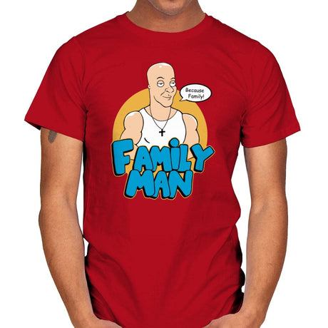 Because Family - Mens T-Shirts RIPT Apparel Small / Red