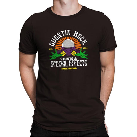 Beck Stunts & Special Effects - Mens Premium T-Shirts RIPT Apparel Small / Dark Chocolate