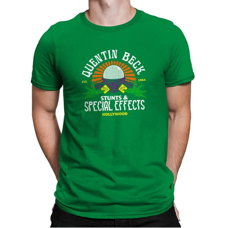 Beck Stunts & Special Effects - Mens Premium T-Shirts RIPT Apparel Small / Kelly Green