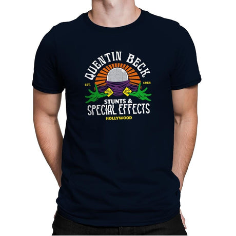Beck Stunts & Special Effects - Mens Premium T-Shirts RIPT Apparel Small / Midnight Navy