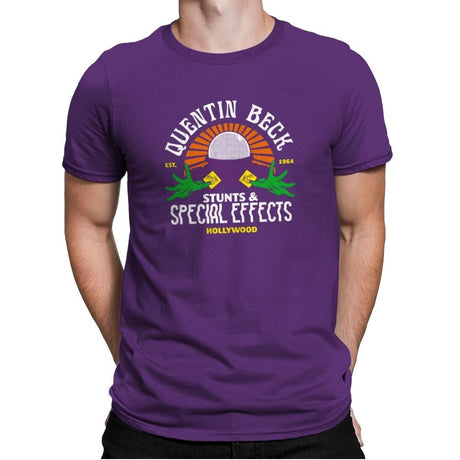 Beck Stunts & Special Effects - Mens Premium T-Shirts RIPT Apparel Small / Purple Rush