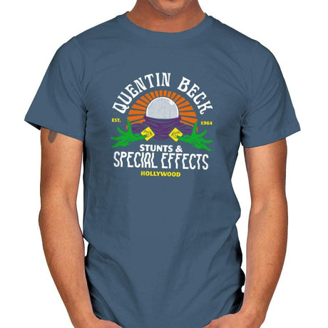 Beck Stunts & Special Effects - Mens T-Shirts RIPT Apparel Small / Indigo Blue