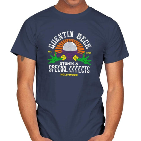 Beck Stunts & Special Effects - Mens T-Shirts RIPT Apparel Small / Navy