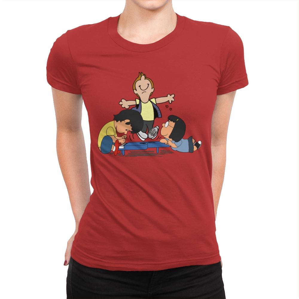Beefnuts - Womens Premium T-Shirts RIPT Apparel Small / Red